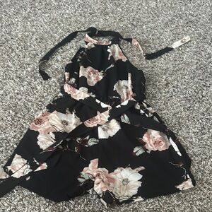 Floral Halter Romper